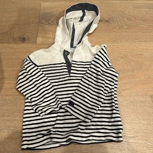 Janie and Jack hooded pullover, light terry cloth fabric